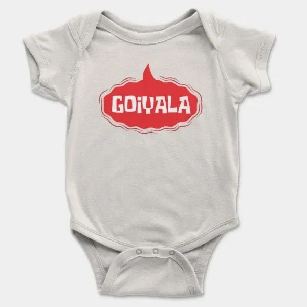 Goiyala Short Sleeve Baby Onesie in White Color