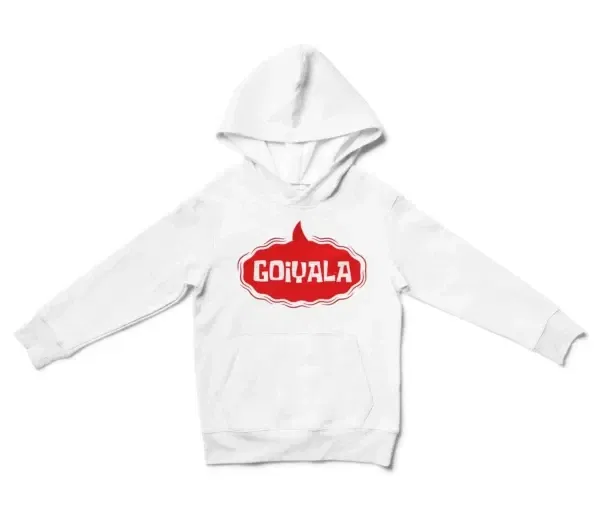 Goiyala Unisex Youth Hoodie in White Color