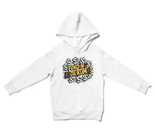 Funding Kadaikuma Unisex Youth Hoodie in White Color