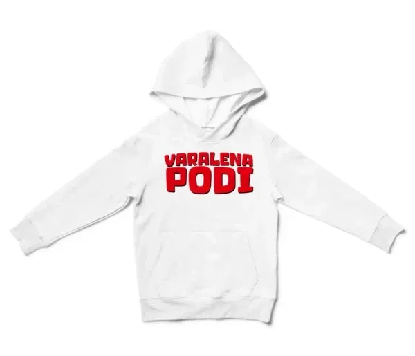 Varalena Podi Unisex Youth Hoodie in White Color