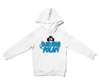 Va Surudhi Polam Unisex Youth Hoodie in White Color