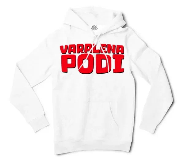 Varalena Podi Men/Unisex Hoodie in White Color