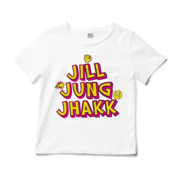 Jill Jung Jhakk Unisex Toddler T-Shirt in White Color