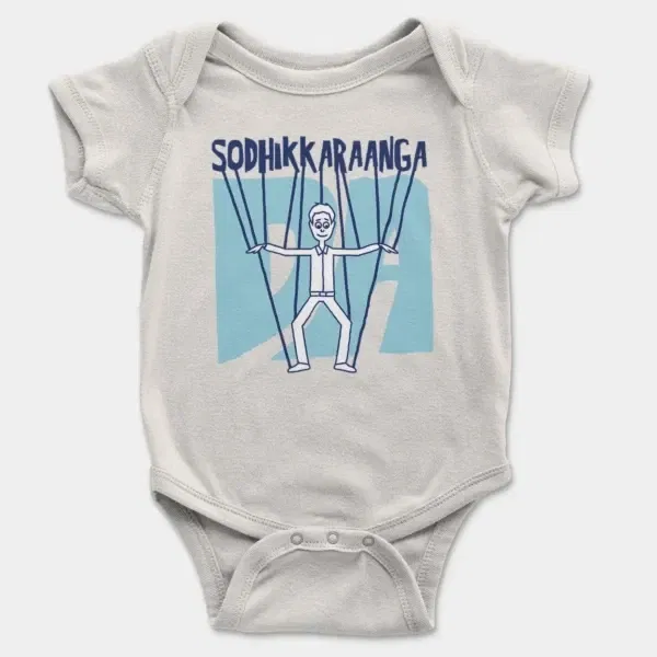 Sodhikkaraangada Short Sleeve Baby Onesie in White Color