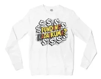 Funding Kadaikuma Men/Unisex Long Sleeve T-Shirt in White Color