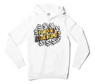 Funding Kadaikuma Men/Unisex Hoodie in White Color