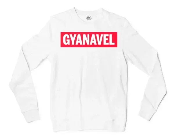 Gyanavel Men/Unisex Long Sleeve T-Shirt in White Color