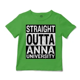 Straight Outta Anna University Unisex Toddler T-Shirt in Apple Color