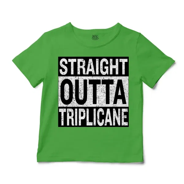 Straight Outta Triplicane Unisex Toddler T-Shirt in Apple Color