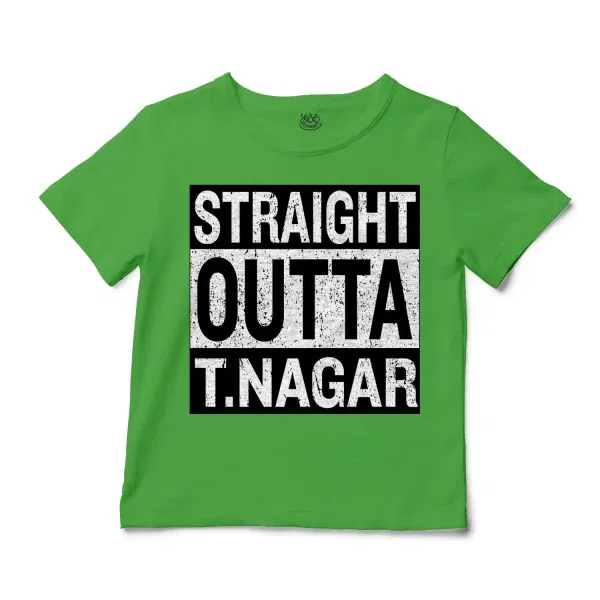 Straight Outta T-Nagar Unisex Toddler T-Shirt in Apple Color