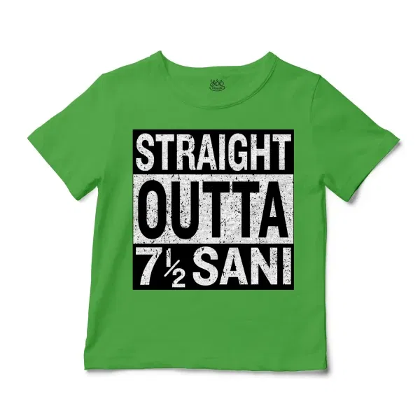 Straight Outta Sani - English Unisex Toddler T-Shirt in Apple Color