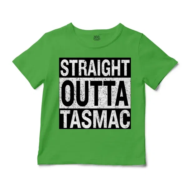 Straight Outta Tasmac Unisex Toddler T-Shirt in Apple Color