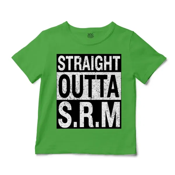 Straight Outta Srm University Unisex Toddler T-Shirt in Apple Color