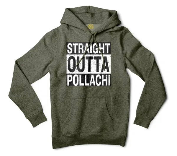 Straight Outta Pollachi Men/Unisex Hoodie in Army Heather Color