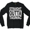 Straight Outta Tasmac Men/Unisex Long Sleeve Sweatshirt in Black Color