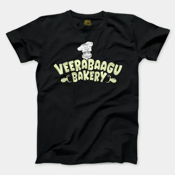 Veerabaagu Bakery Men/Unisex T-Shirt in Black Color