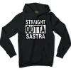Straight Outta Sastra Men/Unisex Hoodie in Black Color
