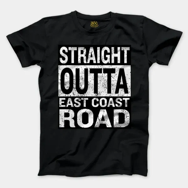 Straight Outta Ecr Men/Unisex T-Shirt in Black Color