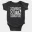 Straight Outta Coimbatore Short Sleeve Baby Onesie in Black Color