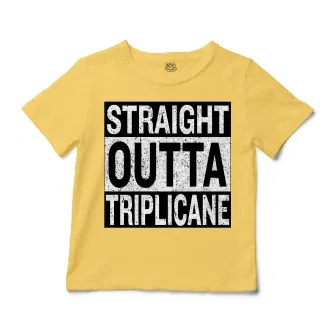 Straight Outta Triplicane Unisex Toddler T-Shirt in Butter Color