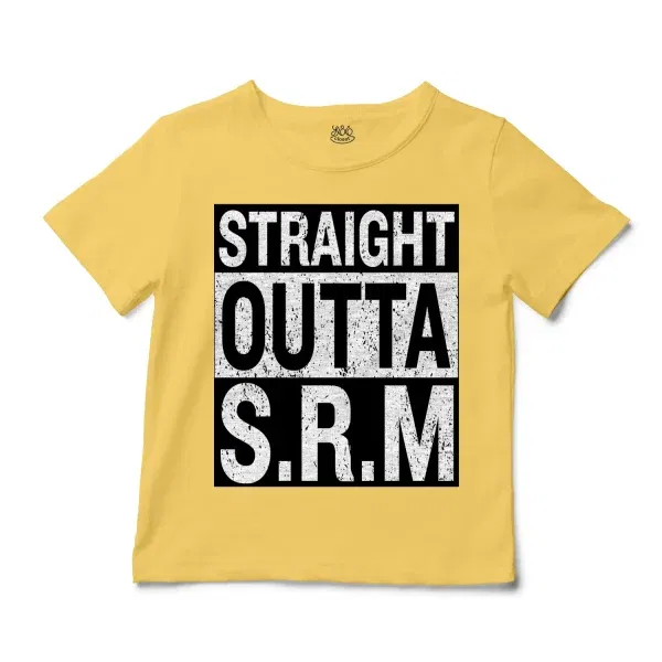 Straight Outta Srm University Unisex Toddler T-Shirt in Butter Color