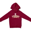 Veerabaagu Bakery Unisex Youth Hoodie in Cardinal Red Color