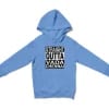 Straight Outta Vada Chennai Unisex Youth Hoodie in Carolina Blue Color