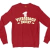 Veerabaagu Bakery Men/Unisex Long Sleeve Sweatshirt in Cherry Red Color