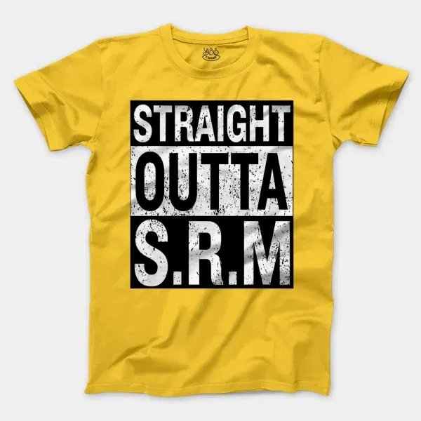 Straight Outta Srm University Men/Unisex T-Shirt in Daisy Color