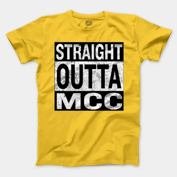 Straight Outta Mcc Men/Unisex T-Shirt in Daisy Color