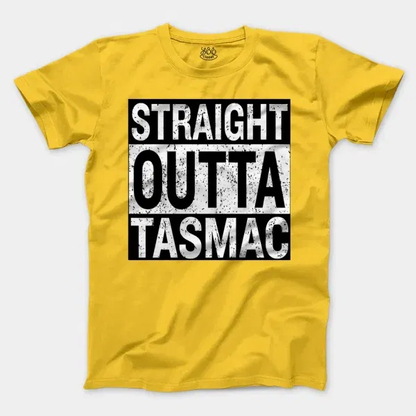 Straight Outta Tasmac Men/Unisex T-Shirt in Daisy Color