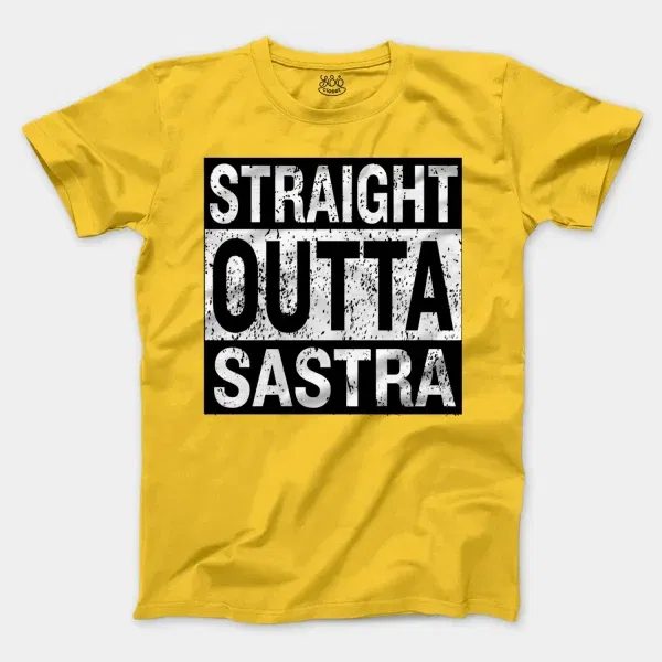 Straight Outta Sastra Men/Unisex T-Shirt in Daisy Color