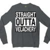 Straight Outta Velachery Men/Unisex Long Sleeve T-Shirt in Dark Heather Color