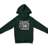 Straight Outta T-Nagar Unisex Youth Hoodie in Forest Green Color