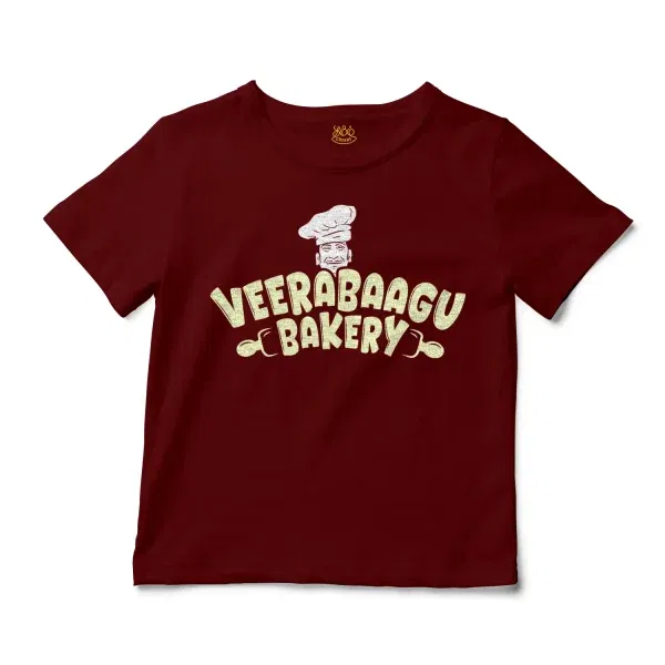 Veerabaagu Bakery Unisex Toddler T-Shirt in Garnet Color