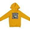 Straight Outta Pollachi Unisex Youth Hoodie in Gold Color
