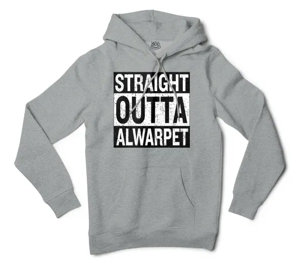 Straight Outta Alwarpet Men/Unisex Hoodie in Grey Heather Color