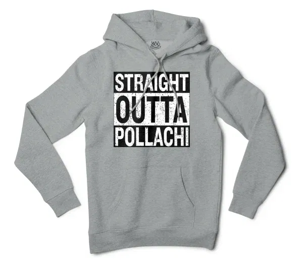 Straight Outta Pollachi Men/Unisex Hoodie in Grey Heather Color