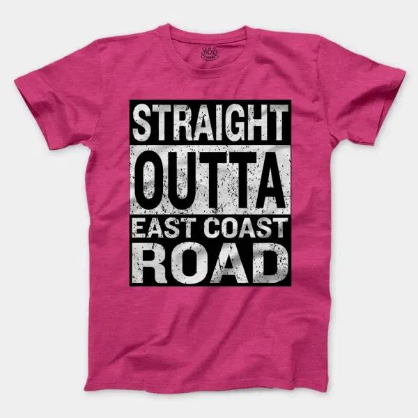 Straight Outta Ecr Men/Unisex T-Shirt in Heather Heliconia Color