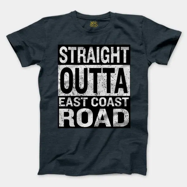 Straight Outta Ecr Men/Unisex T-Shirt in Heather Navy Color