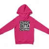 Straight Outta Chennai Unisex Youth Hoodie in Heliconia Color