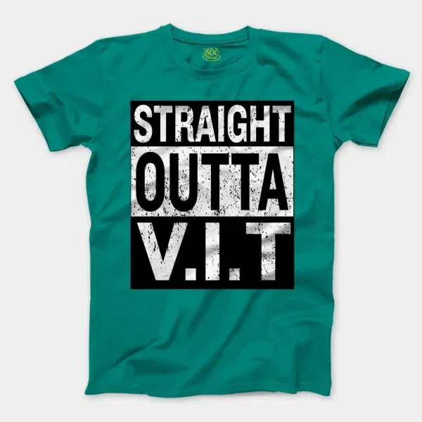 Straight Outta Vit Men/Unisex T-Shirt in Jade Dome Color