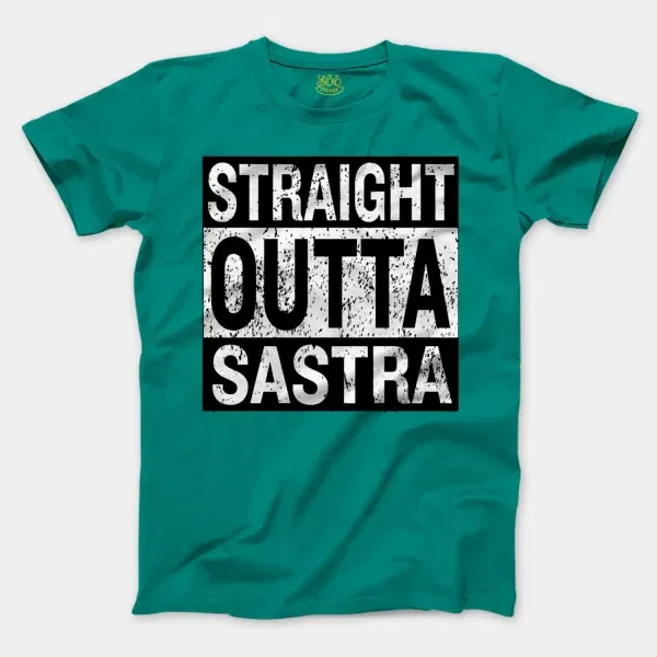 Straight Outta Sastra Men/Unisex T-Shirt in Jade Dome Color