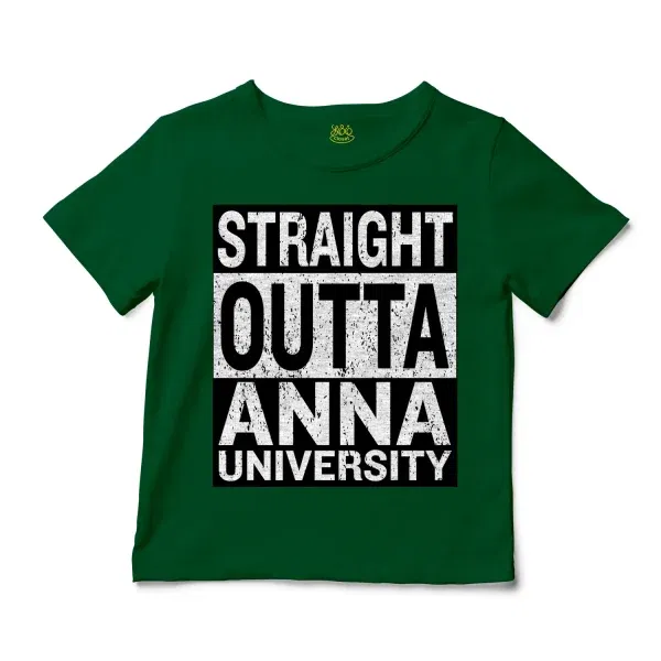 Straight Outta Anna University Unisex Toddler T-Shirt in Kelly Color