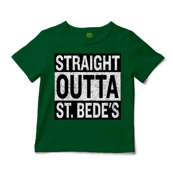 Straight Outta St. Bedes Unisex Toddler T-Shirt in Kelly Color