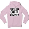 Straight Outta Triplicane Men/Unisex Hoodie in Light Pink Color
