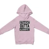Straight Outta Alwarpet Unisex Youth Hoodie in Light Pink Color