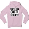Straight Outta Madras Men/Unisex Hoodie in Light Pink Color