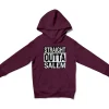 Straight Outta Salem Unisex Youth Hoodie in Maroon Color