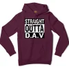 Straight Outta Dav Men/Unisex Hoodie in Maroon Color